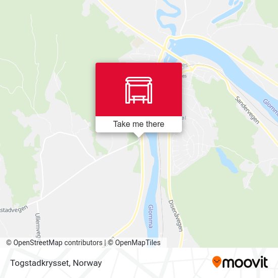 Togstadkrysset map