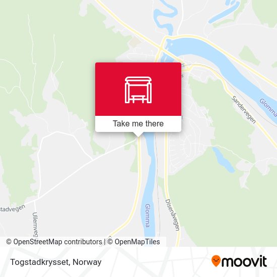 Togstadkrysset map