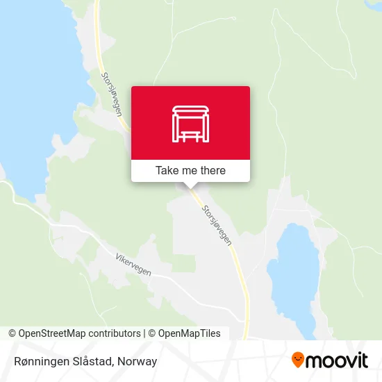 Rønningen Slåstad map