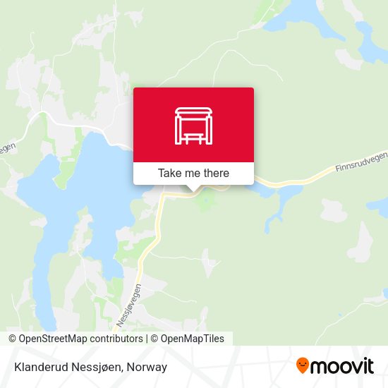 Klanderud Nessjøen map