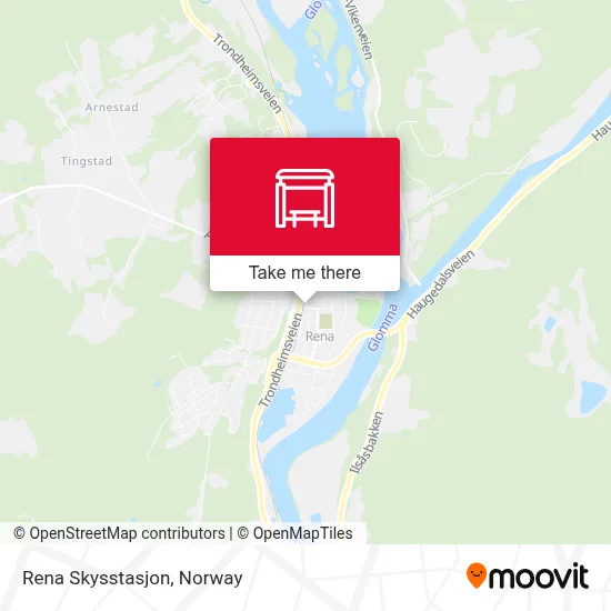 Rena Skysstasjon map