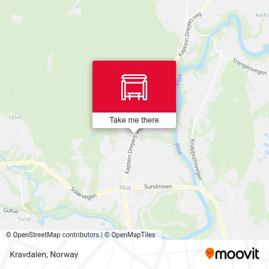 Kravdalen map