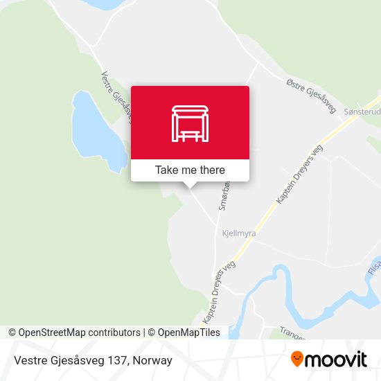 Vestre Gjesåsveg 137 map