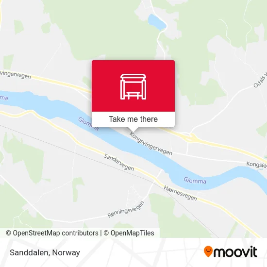 Sanddalen map