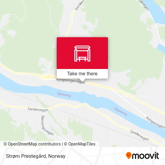 Strøm Prestegård map