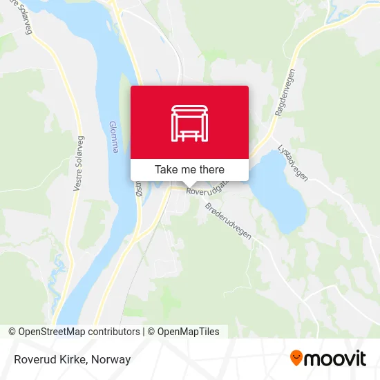 Roverud Kirke map