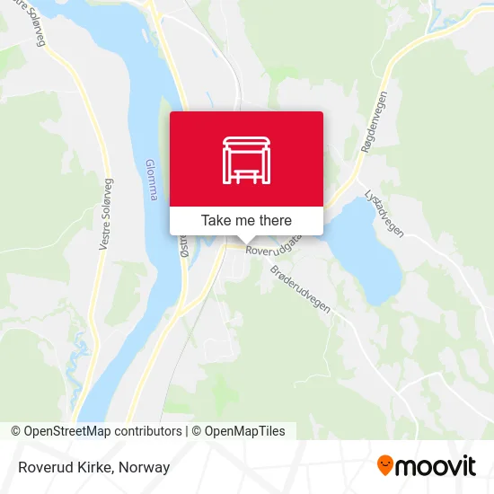 Roverud Kirke map