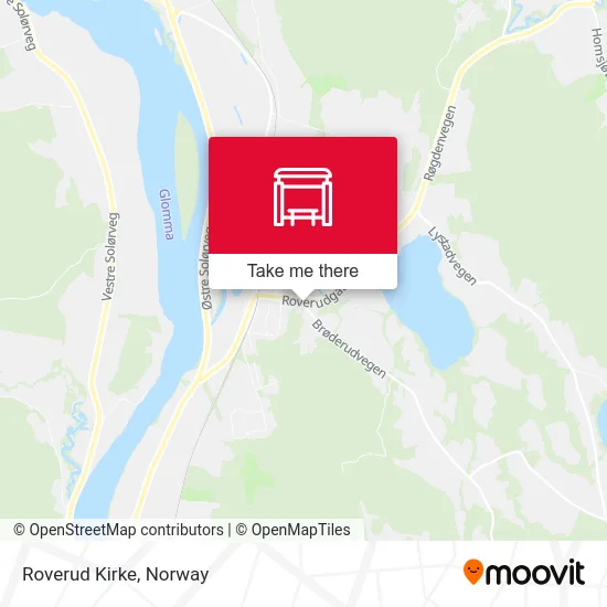 Roverud Kirke map