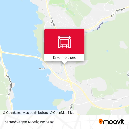 Strandvegen Moelv map