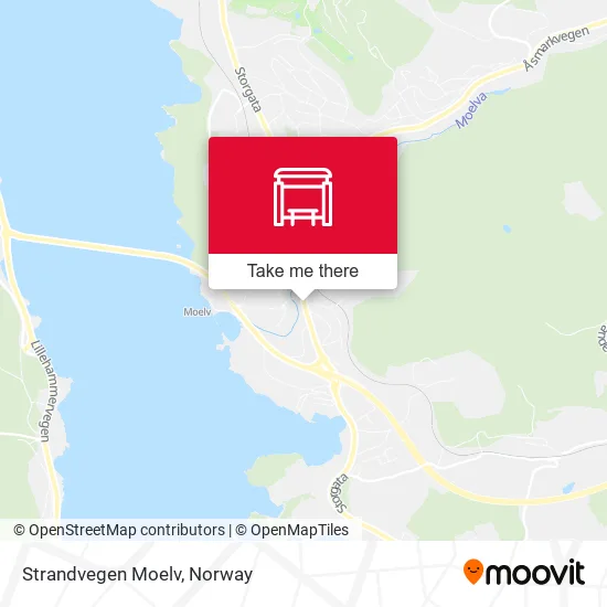 Strandvegen Moelv map