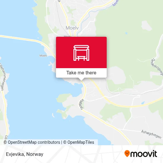 Evjevika map