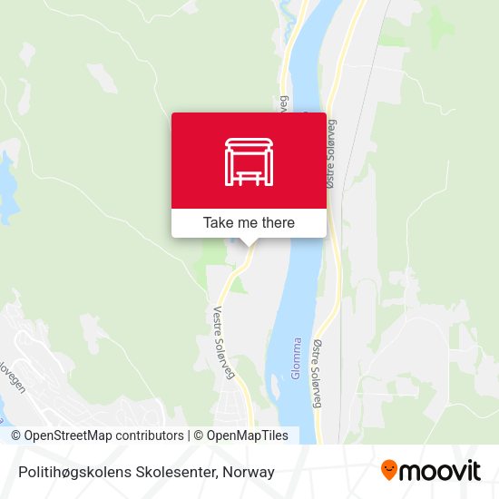 Politihøgskolens Skolesenter map