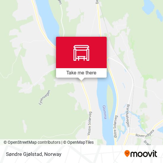 Søndre Gjølstad map