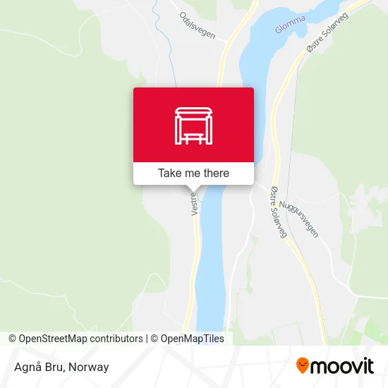 Agnå Bru map