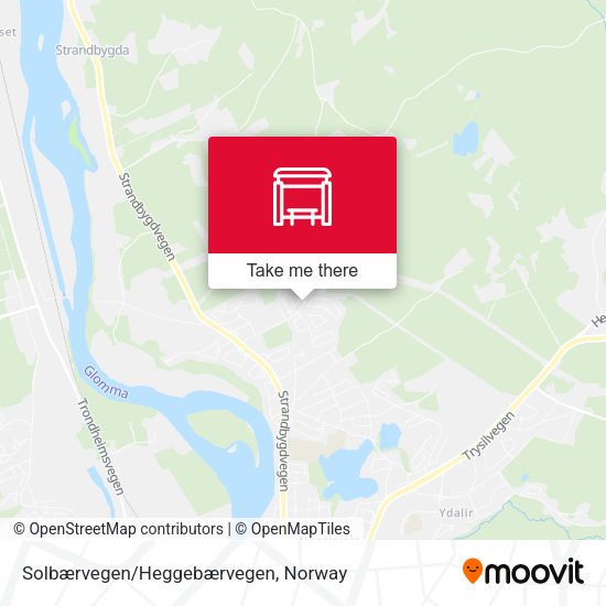 Solbærvegen/Heggebærvegen map