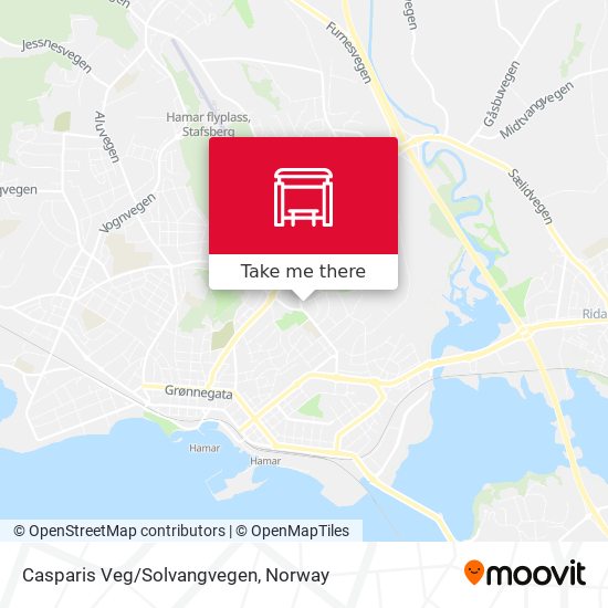Casparis Veg/Solvangvegen map