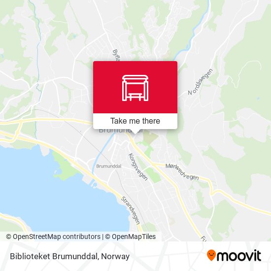 Biblioteket Brumunddal map