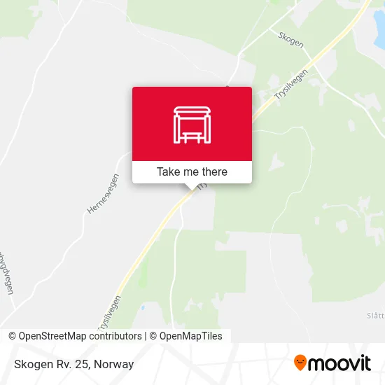 Skogen Rv. 25 map