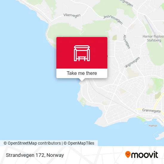 Strandvegen 172 map
