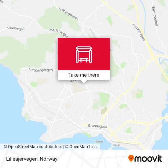 Lilleajervegen map