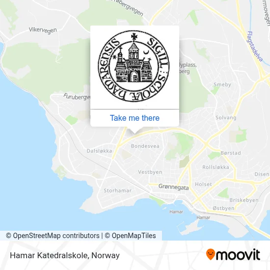 Hamar Katedralskole map