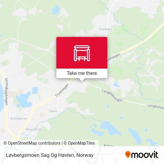 Løvbergsmoen Sag Og Høvleri map
