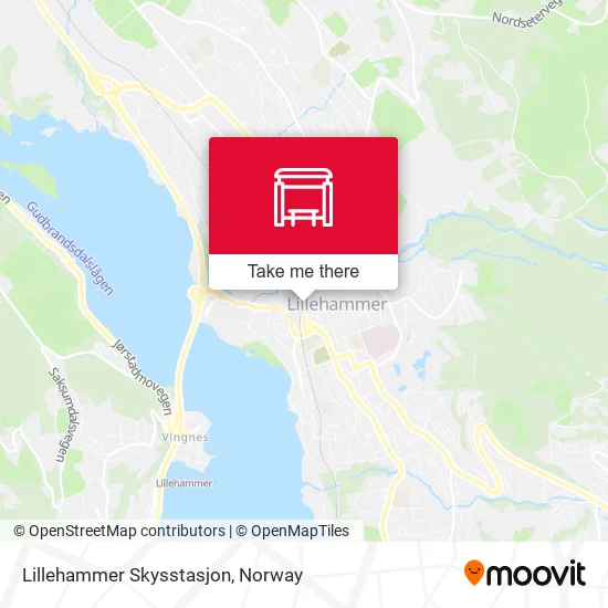 Lillehammer Skysstasjon map