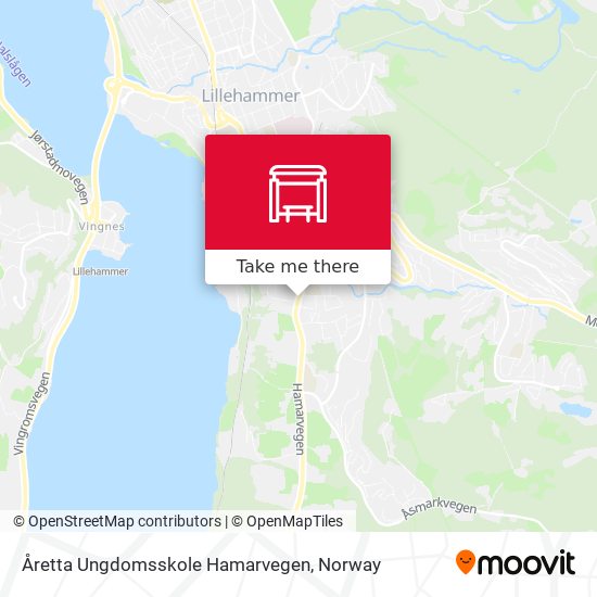 Åretta Ungdomsskole Hamarvegen map