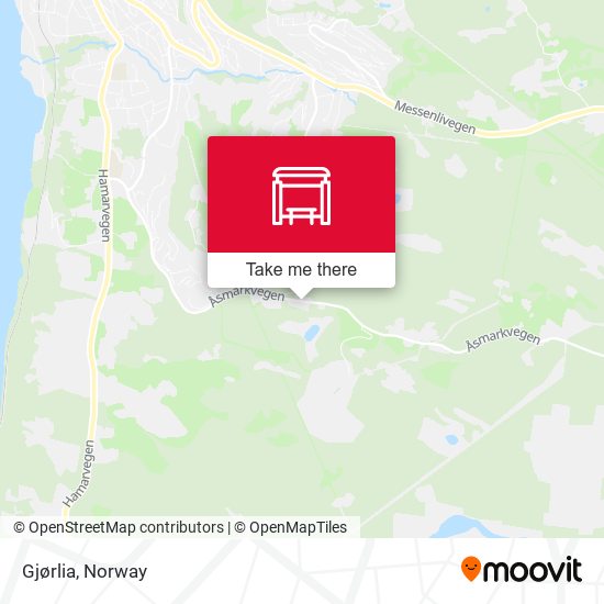 Gjørlia map