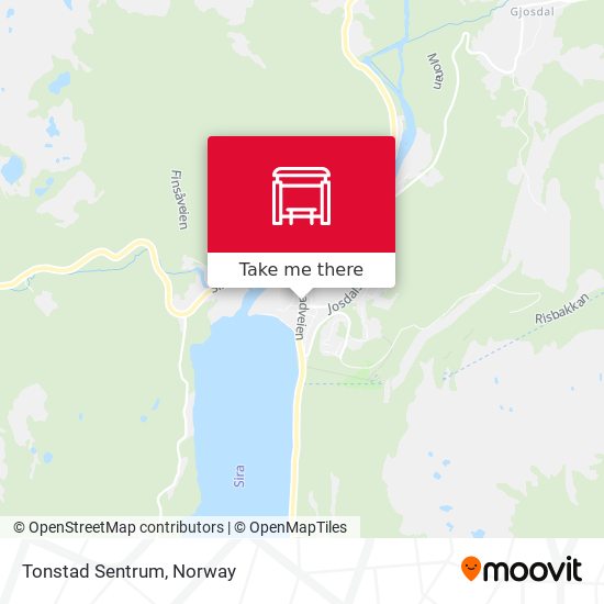 Tonstad Sentrum map