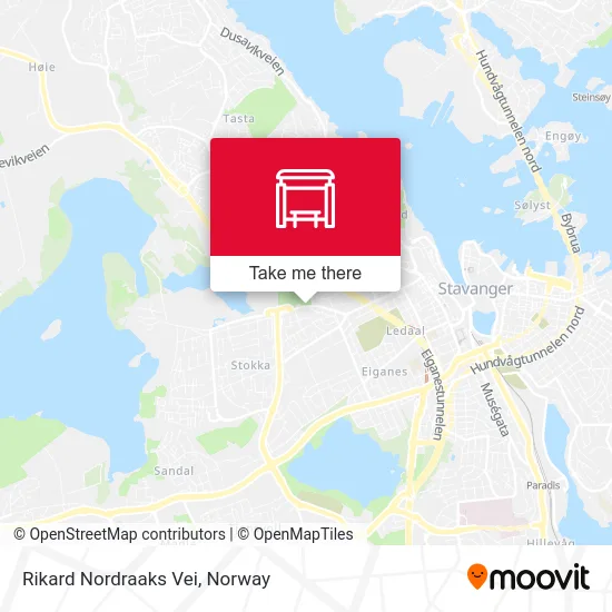 Rikard Nordraaks Vei map