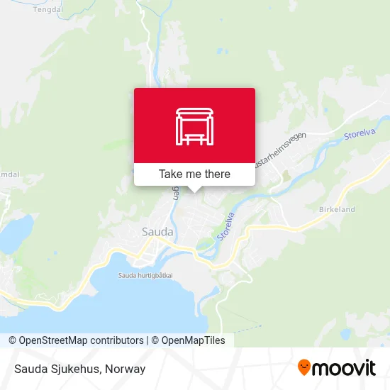 Sauda Sjukehus map