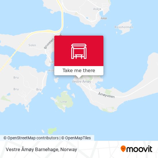 Vestre Åmøy Barnehage map