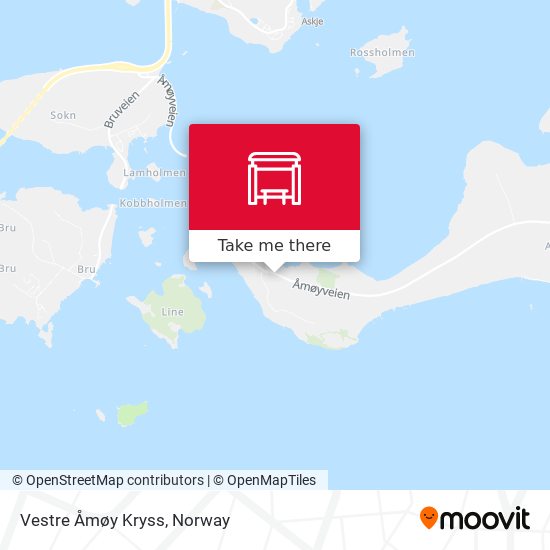 Vestre Åmøy Kryss map