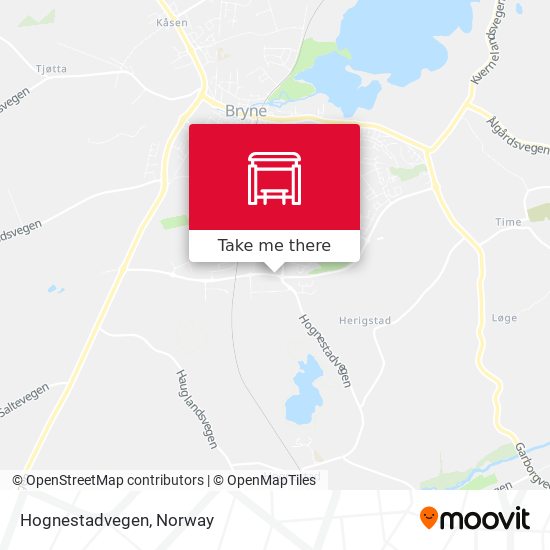 Hognestadvegen map