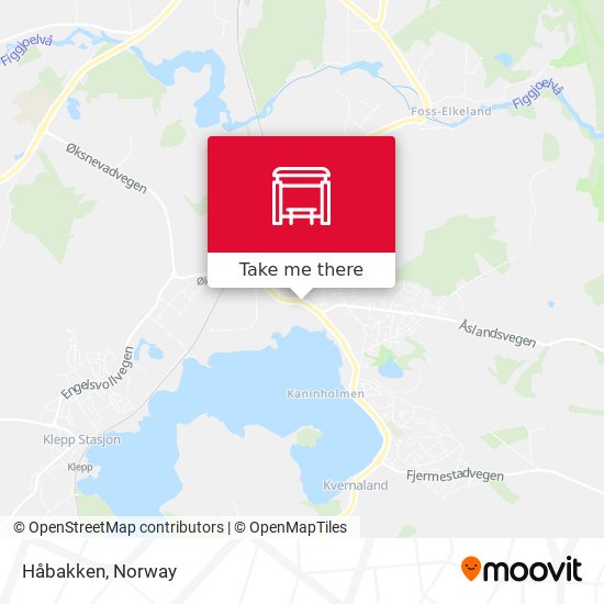 Håbakken map