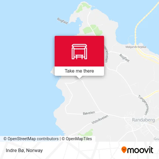 Indre Bø map