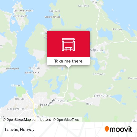 Lauvås map