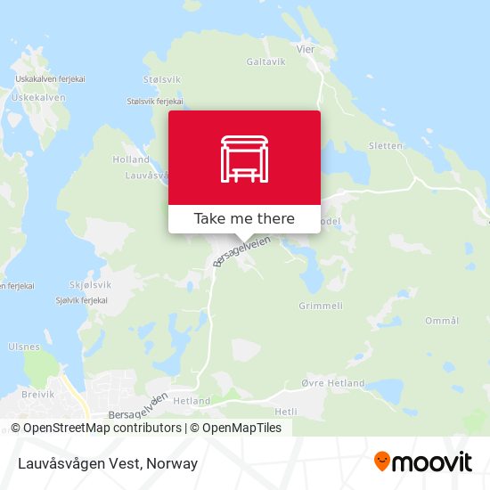 Lauvåsvågen Vest map
