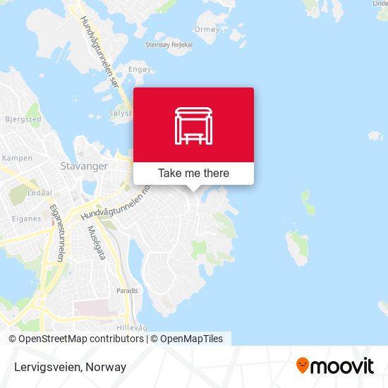 Lervigsveien map