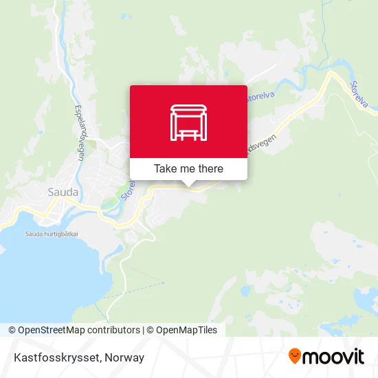 Kastfosskrysset map