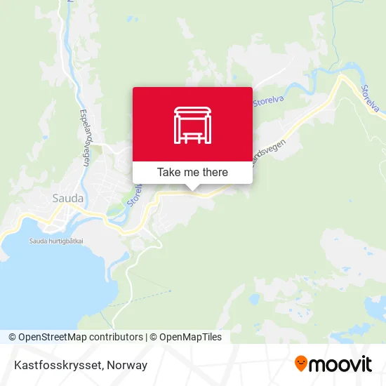 Kastfosskrysset map