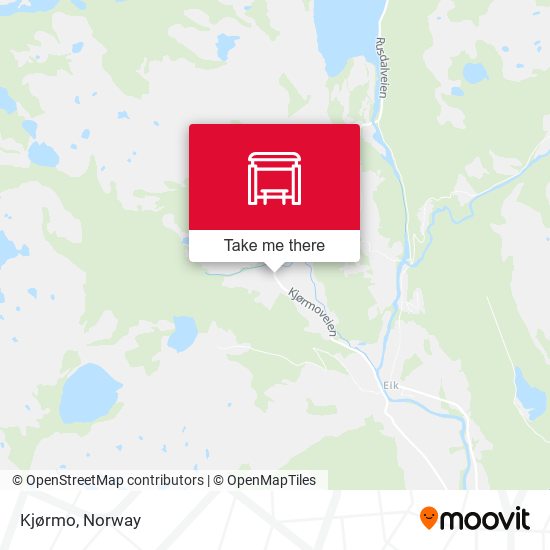 Kjørmo map