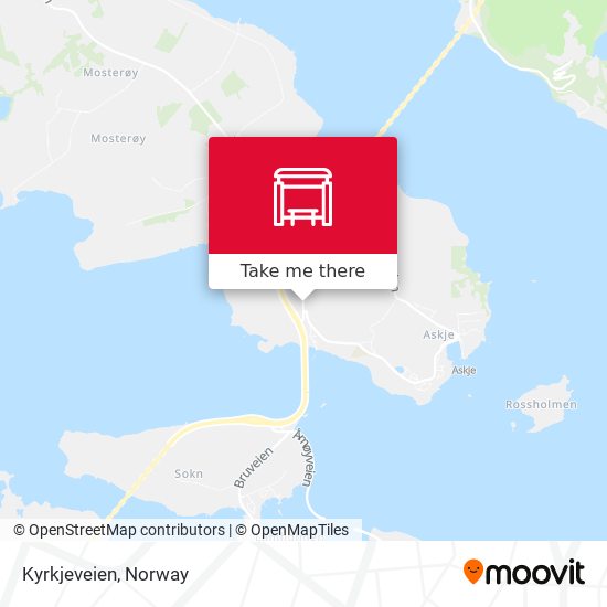 Kyrkjeveien map