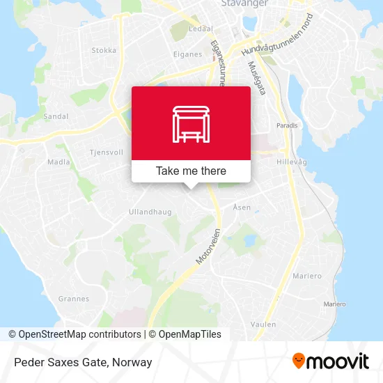 Peder Saxes Gate map