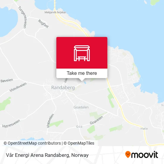 Vår Energi Arena Randaberg map