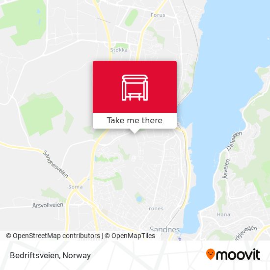 Bedriftsveien map