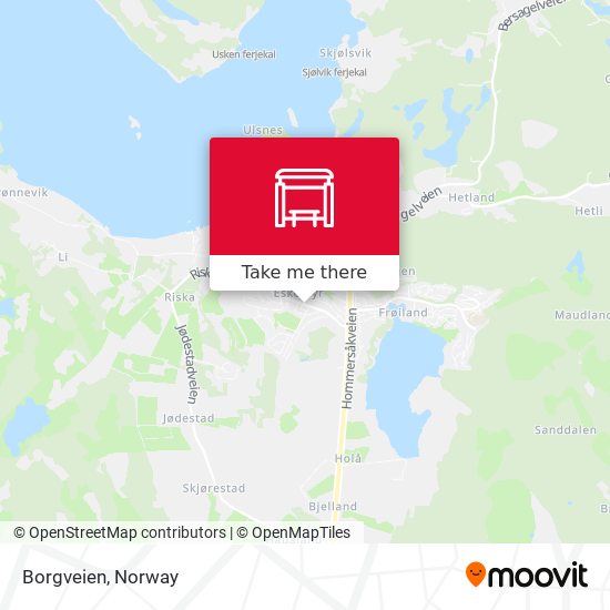 Borgveien map