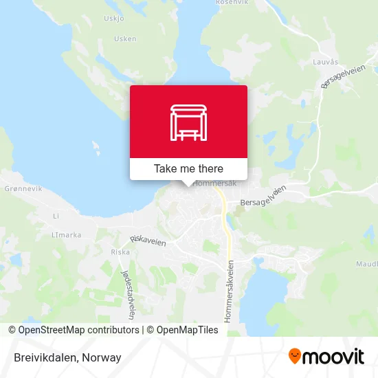 Breivikdalen map