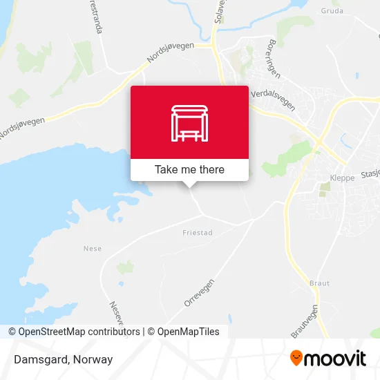 Damsgard map